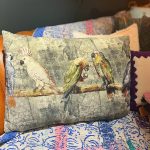 Coussin perroquet