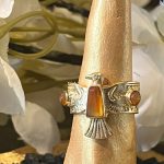 Bague Aigle orange