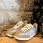 Baskets Asfvlt à rayures bleues